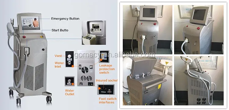 Changsha GOMECY vertical Diode laser 808nm beauty equipment