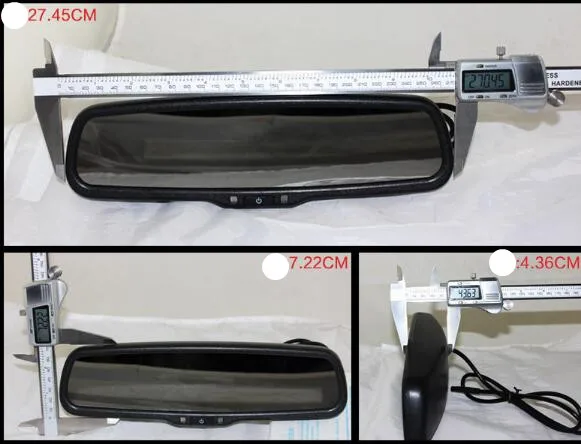 remote control 4.3 rear view Auto-dimming mirror original l bracket w dual camera H D camera intelligent video parking sensor