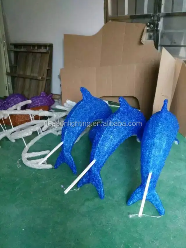 Lighted Outdoor Animals Decorations Buy Led Christmas Dolphin Light
