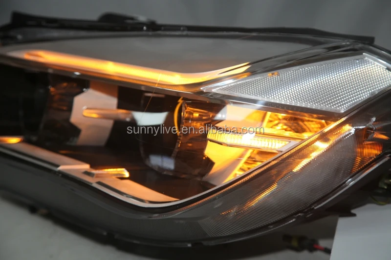 For BMW X1 E84 LED Strip Angel Eyes Head Light 2009-2014 year LF