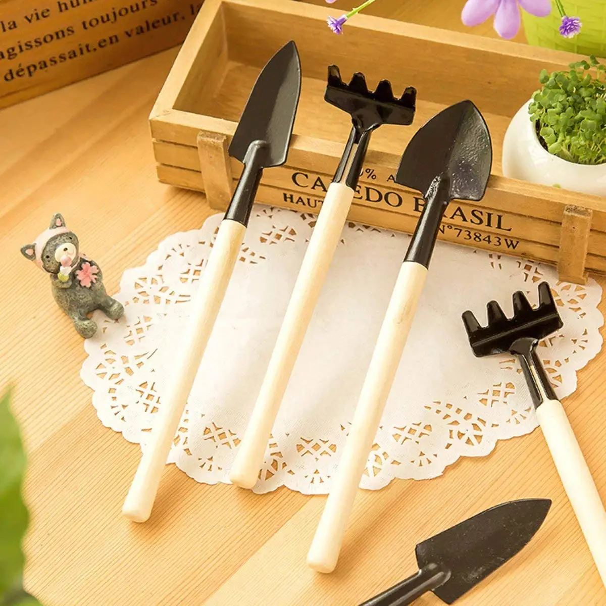Buy 3pcs Mini Garden Hand Tool Kit Plant Gardening Shovel Spade