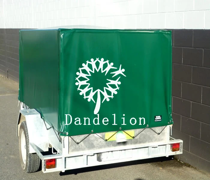 Uv Treatment Pvc Tarpaulin Flatbed Open Trailer Cover Utility Trailer