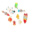 Airplane Rocket Aerospace Series Enamel Metal Gold Badges With Butterfly Clutch
