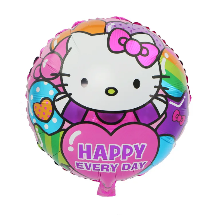 18inch Hello Kitty Round Helium Foil Balloons Baby Shower Decoration ...