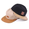 Aung Crown Camp cap 5 panels,blank 5 panel caps,leather patch 5 panel hat