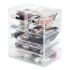Wholesale New Products Vanity Acrylic Makeup Containers Storage Box,Counter Large Clear Plastic Makeup Organizer With 7 Drawers