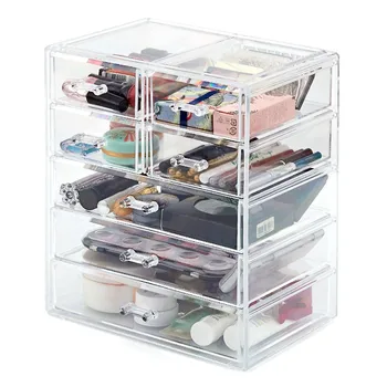 Clear Plastic Makeup Storage Drawers Saubhaya Makeup