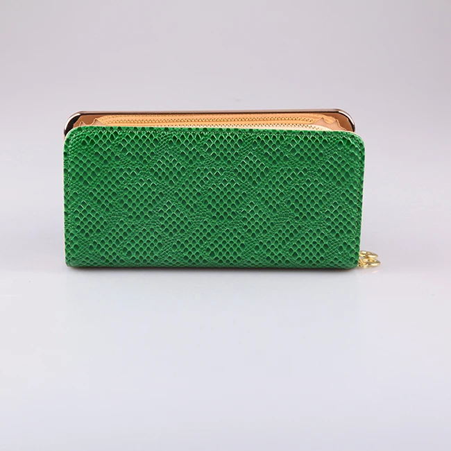 Green Patent PU Wallets Elegant Women Purse and bags