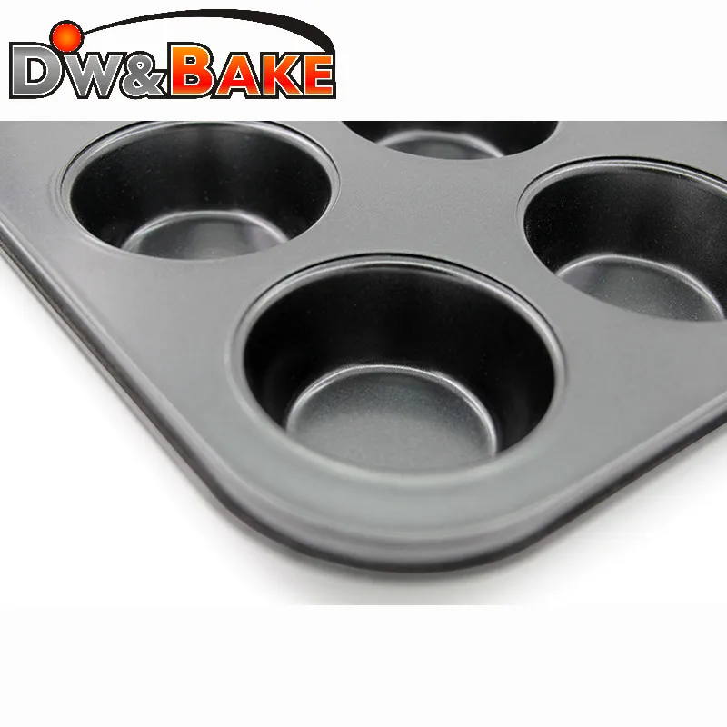 Carbon Steel Non-stick 6 Cup Muffin Pan,Cake Mold - Buy 6 Cup Muffin ...