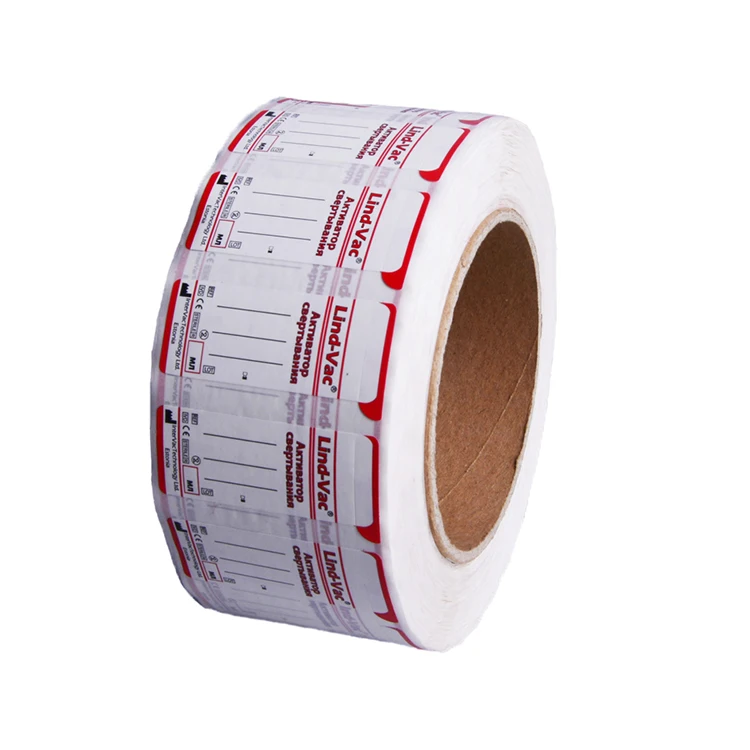Custom vinyl blood tube label printing, medical vial label sticker for hospital self adhesive