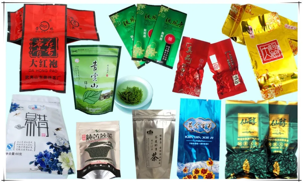 Opp/vmpet/pe Plastic Recycle Aluminum Foil Tea Bag With Ziplock For Packaging/eco Empty Tea Bag