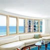 wood color aluminum window similar as real teak wood window design