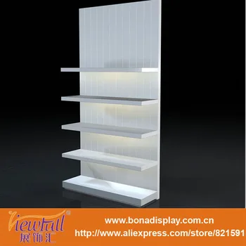 clothing store/shoe store hanging wall cabinet design flooring