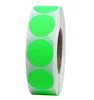 Hybsk 1 Inch Round Blank Fluorescence Green Shooting Target Pasters | Total 1,000 Adhesive Target Dots Per Roll (1 Roll)