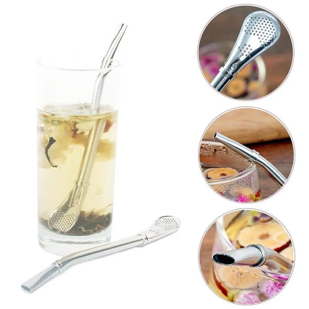 Buy Drinking Straws Filter, Elevin(TM) 2pcs Stainless Steel Yerba Mate