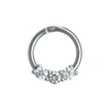Bling septum ring body jewelry factory surgical stainless steel cheap genital piercing