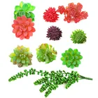 10 ピース人工多肉植物ミニ植物 Unpotted フェイクシミュレーションサボテンフェイク植物の花 Diy のホームオフィスの庭の装飾