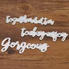 wholesale Cutting Dies Words and phrases Craft dies letter Metal Die cuts for Scrapbooking decoration Card making tool