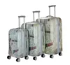 3pcs set hard shell luggage, stock abs trolley suitcase factory price