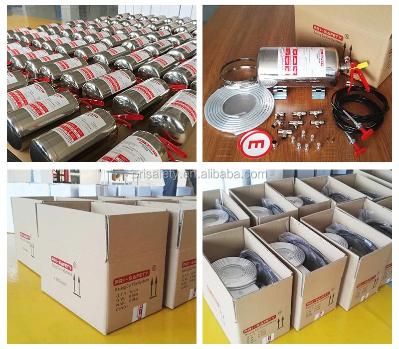 packing of kitchen fire suppression system