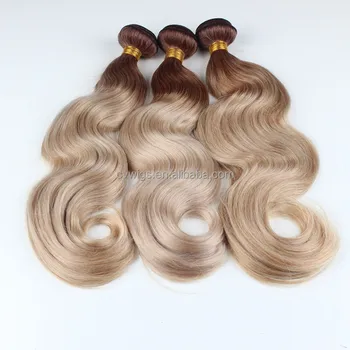 3 Tone Color Ombre Hair Brazilian Deep Curly Ombre Hair Weave 1b