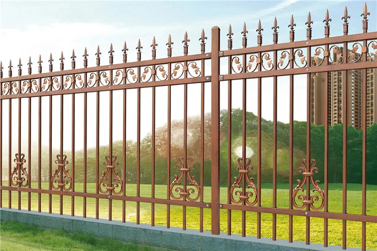 DK004 Cheap 8x8 garden decorative corrugated metal galvanized Fence panels