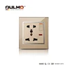 AULMO HIGH QUALITY 1 GANG SWITCH +5PINS VERSATILE SOCKET ACRYLIC FRAME