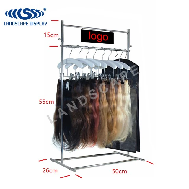 Metal Material Hair Extension Display Rack / Counter Display Rack For