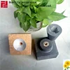 Steel ladle seating block for purging plugs tundish nozzle