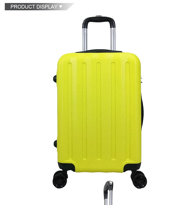 bright yellow suitcase