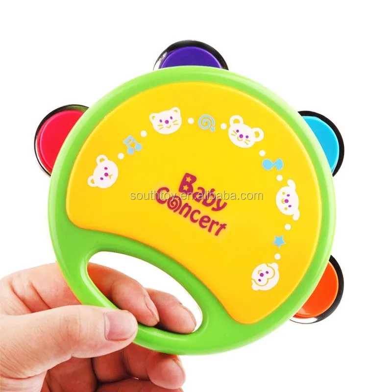 Wholesale Small Plastic Kids Tambourines With Handle And 4 Bells Buy