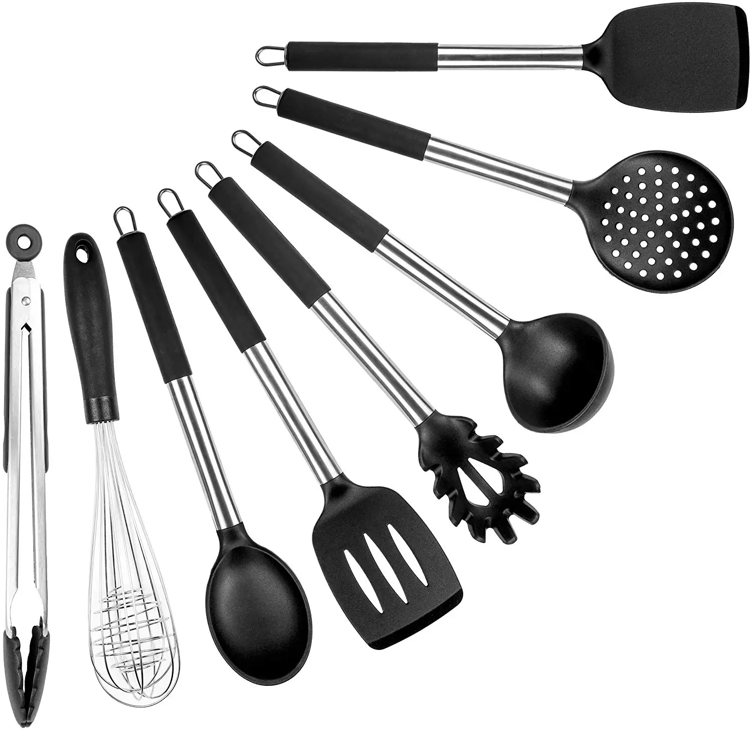 Silicon Kitchen Utensils Set чёрный