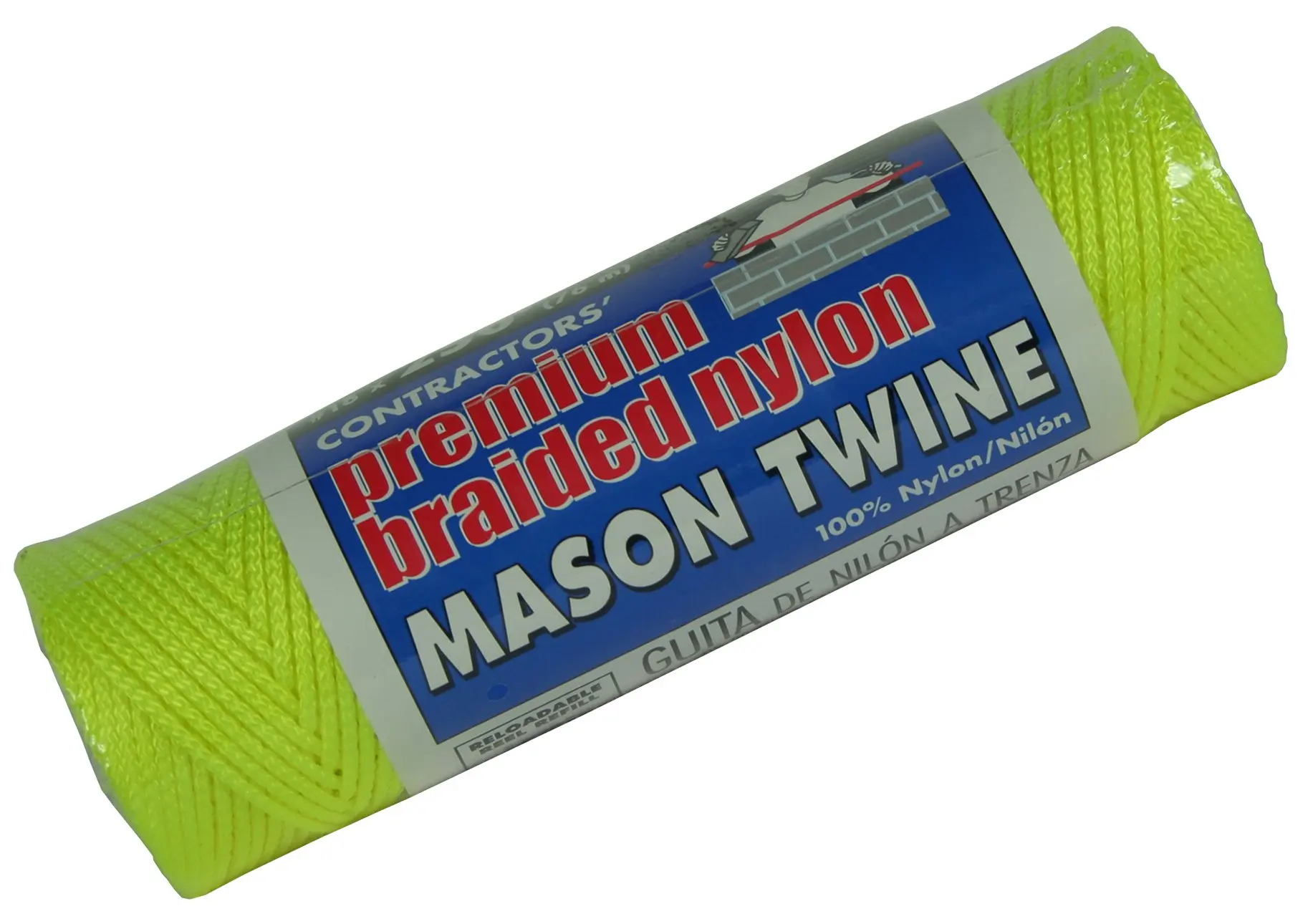 Lehigh Group BNT14Y6#18 Yellow Nylon Mason Line Twine, 250'