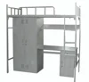 bedroom set steel loft wall bed latest cheap metal children kids bed with study desk