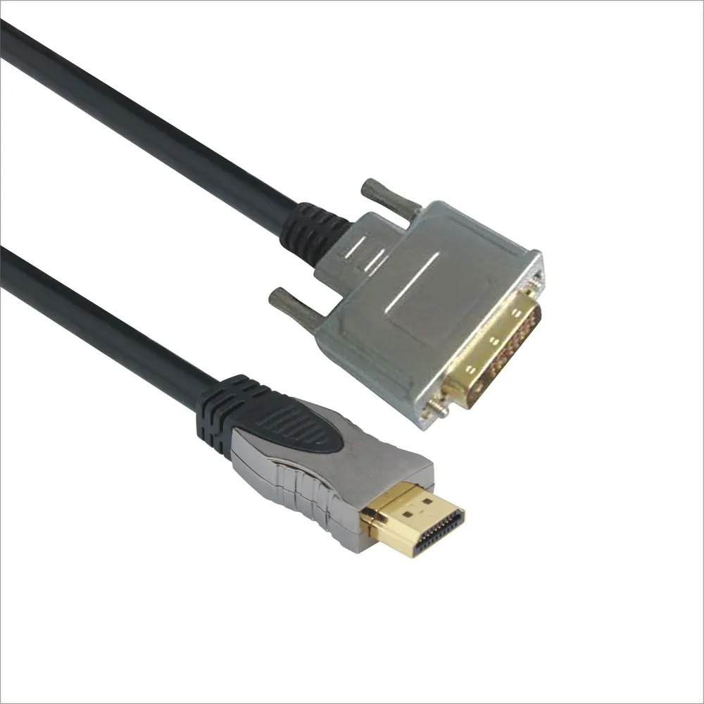 24k Gold Plated Dvi To Hdmi Cable Dvi 24+1 Male To Hdmi 19p Cable Hdmi