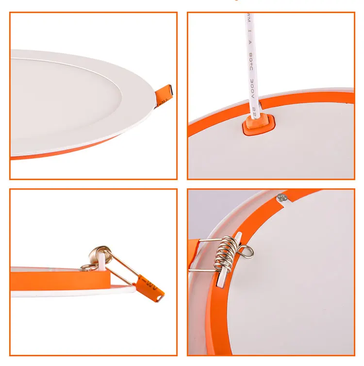 Hot selling ultra thin round decoration color changing 3w led panels lights