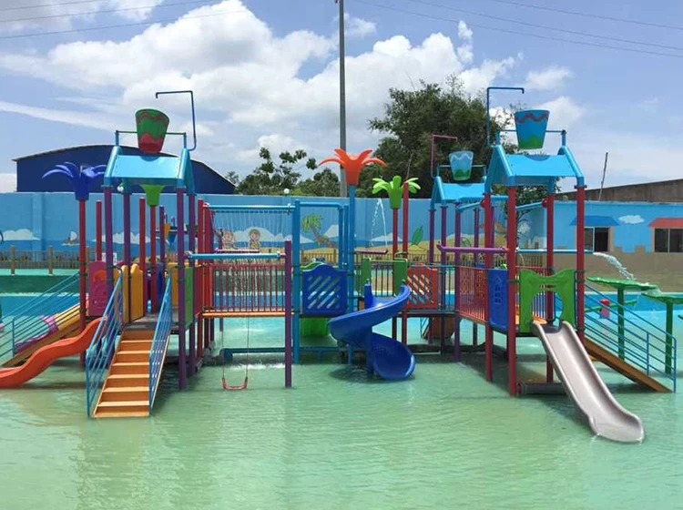Creative Grand Water House With Plastic Slide