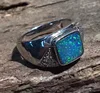 Gold Gemstone Jewelry Diamond Ethiopian Opal Ring