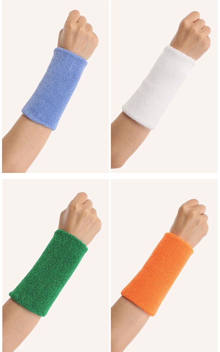 Cotton Sport Towel wrist sweatband hand band for gym badminton tennis sweat wrist support brace Sleeve