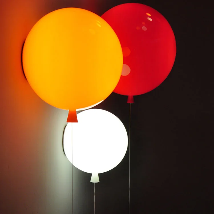 Modern design decoration acrylic colourful balloon ceiling lights surface mounted for Children Kids room