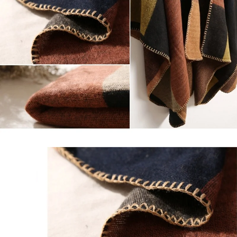 Travel Cape Cheap Shawls Cloak Scarf Blanket Winter Spring Loose Style