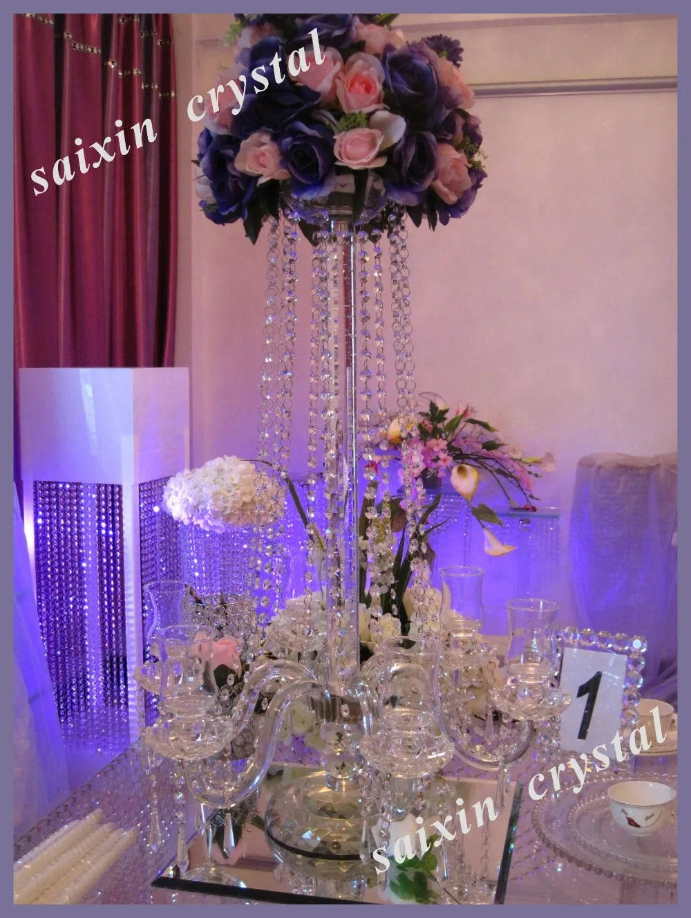 Large Crystal Centre Pieces Decoration Wedding Event Zt215 Buy