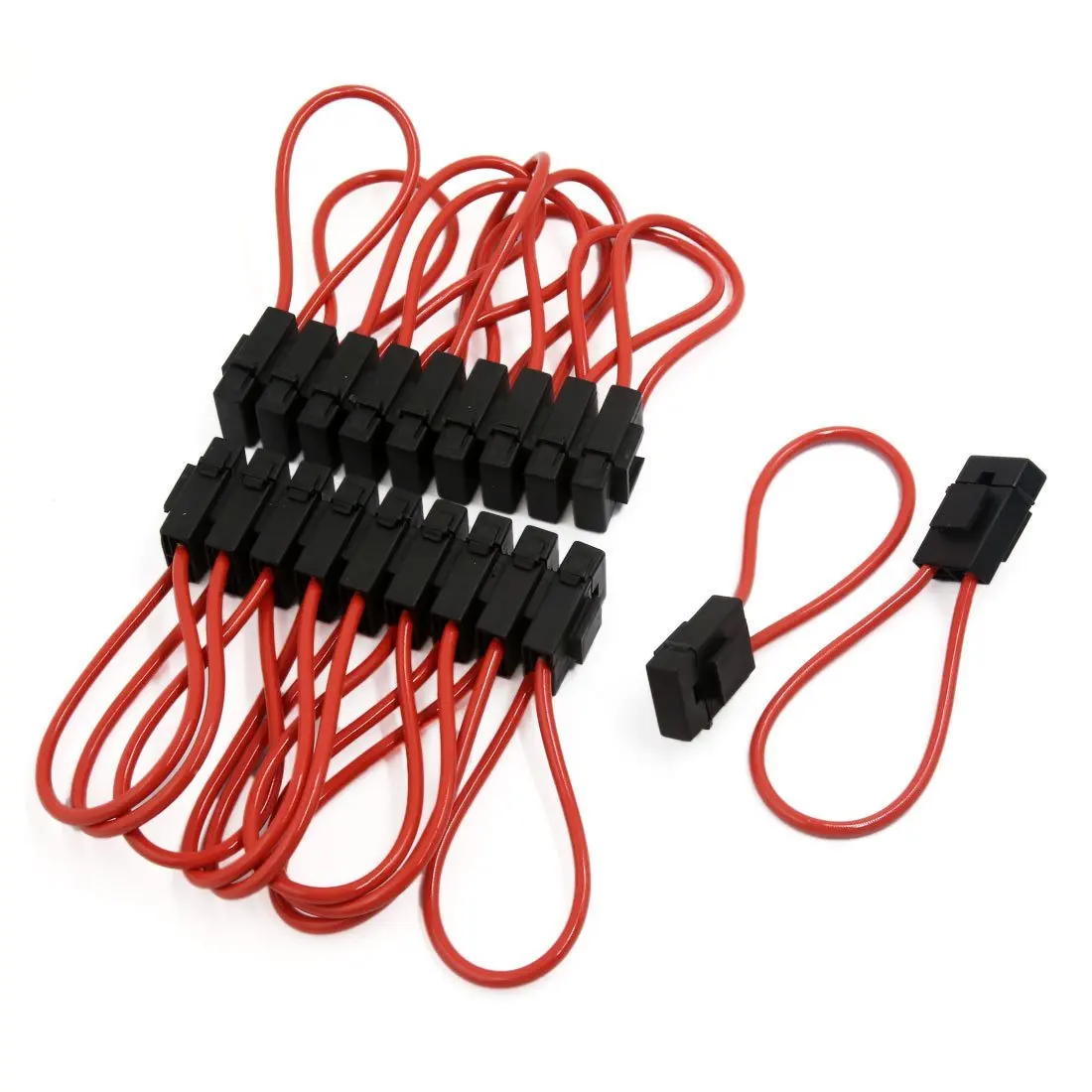 uxcell 20 Pcs Plastic Shell Blade Type Fuse Holder for Motorcycle Car Vehicle