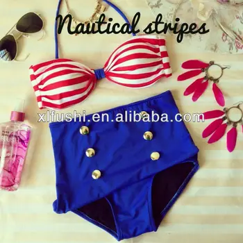 high waisted bikini padded top