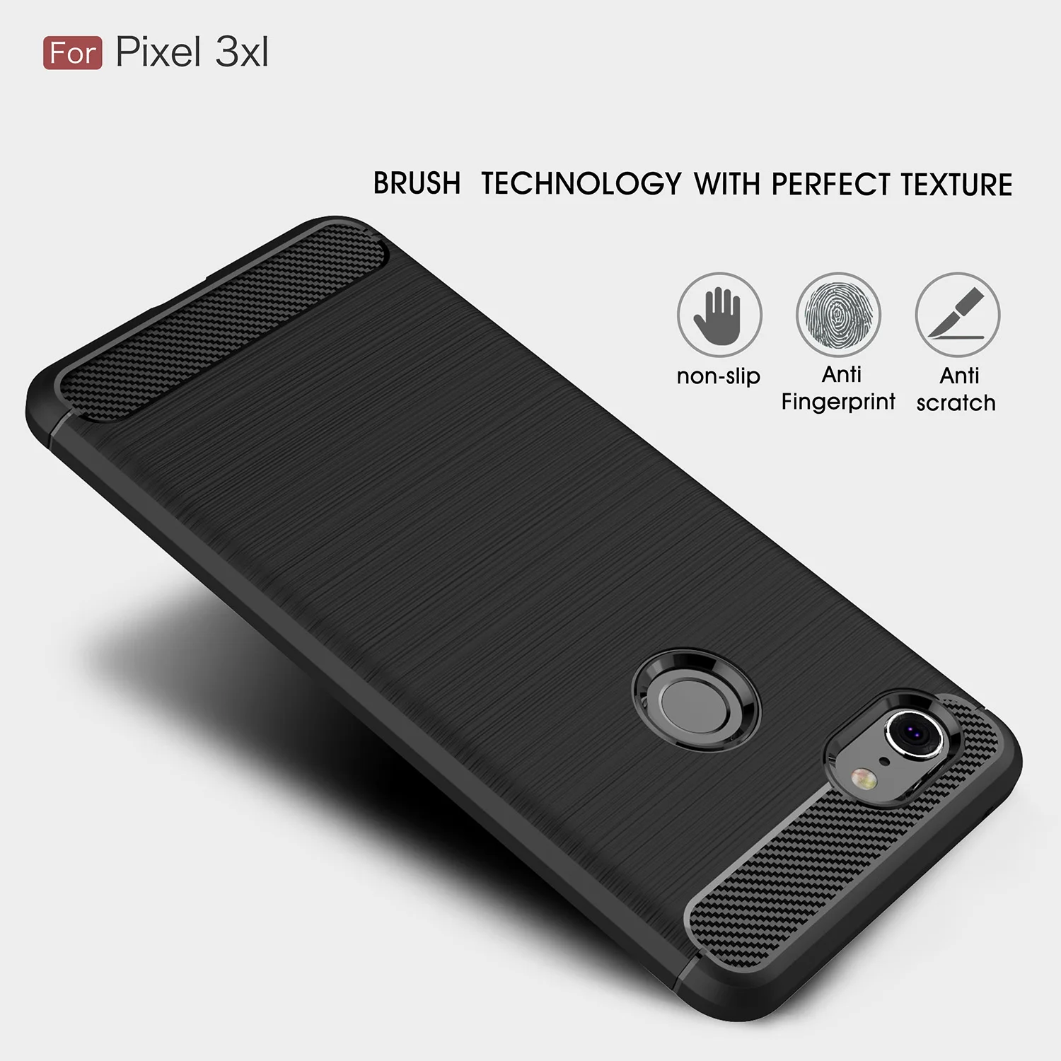 Slim Armor Tpu Mobile Case For Google Pixel 3xl - Buy Carbon Fiber ...