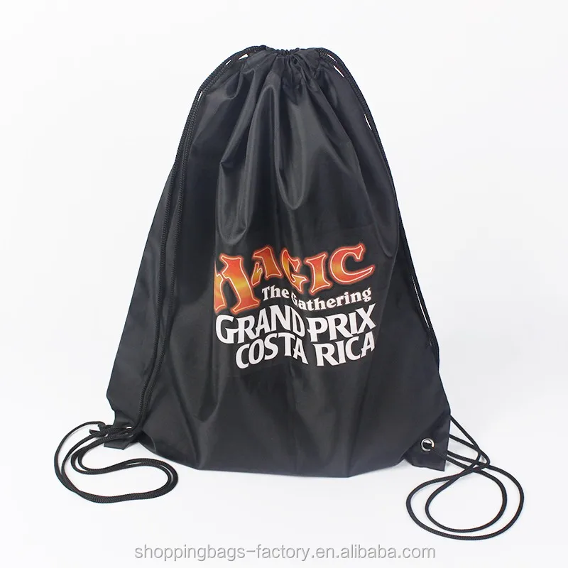 Heavy Duty Polyester Drawstring Cinch Backpack Bag With Sublimation