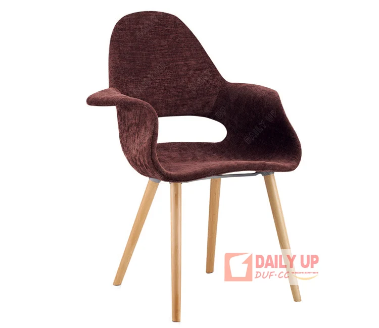 Bird Shaped Fabric Relax Chairs with Wood Legs Garden Resting Chair Ergonomic Industrial Chairs