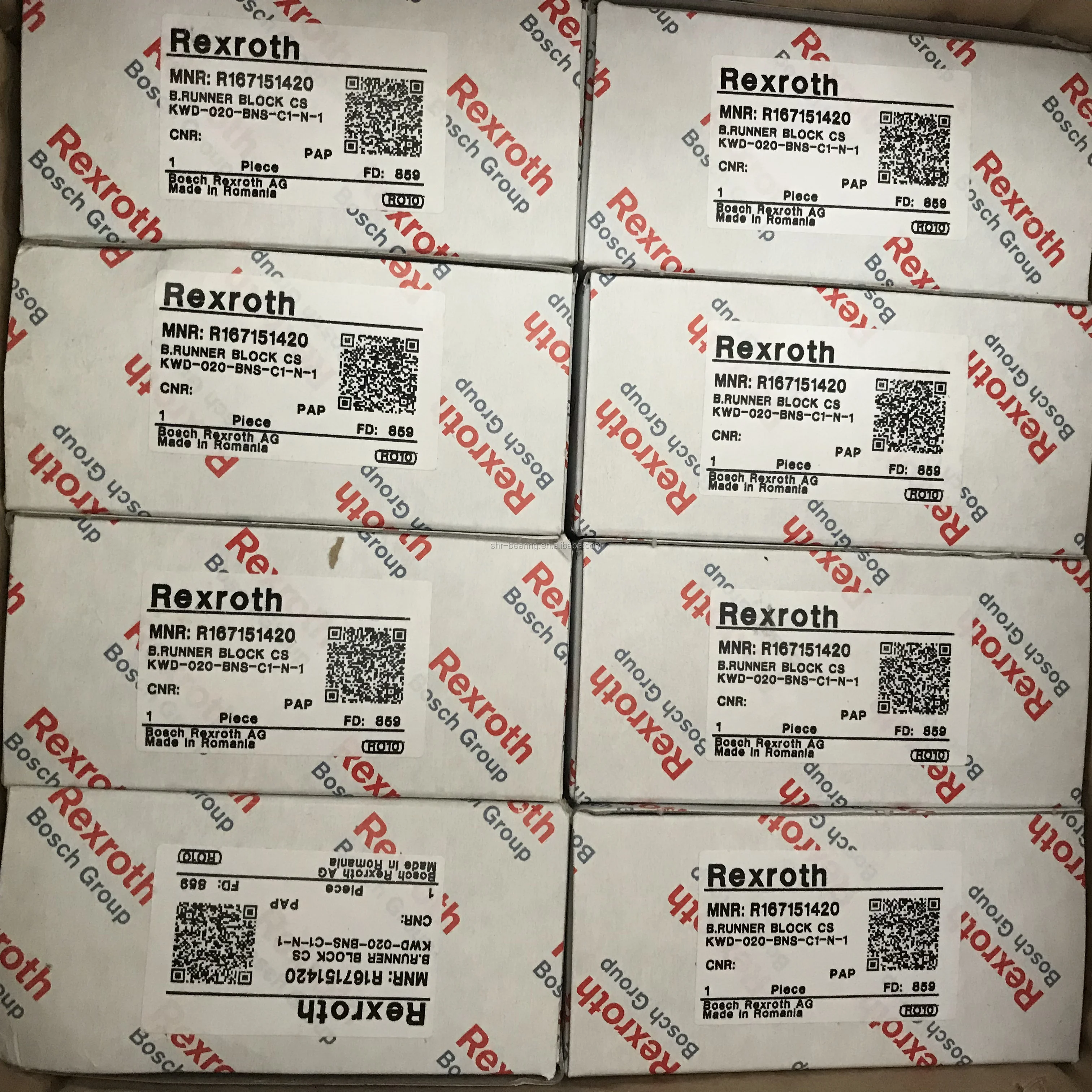 Rexroth Khối Dẫn Động Tuyến Tính R167151420 R1671-514-20 Trượt Khối Dẫn Hướng Tuyến Tính