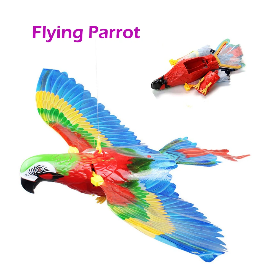 flying parrot toy