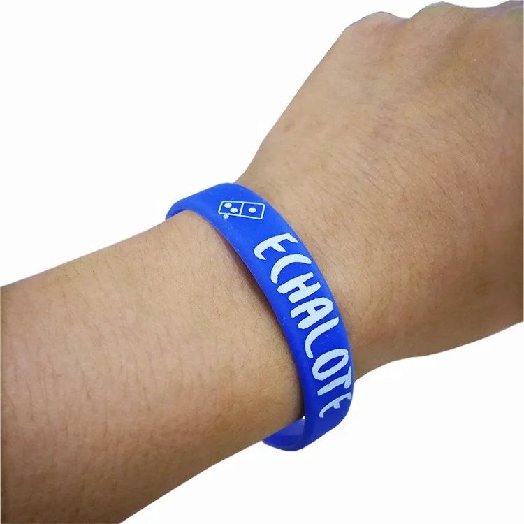 Custom Basketball Silicon Wristband Bracelet Fashion Sports Bangle Embossed Ink Filled Rubber